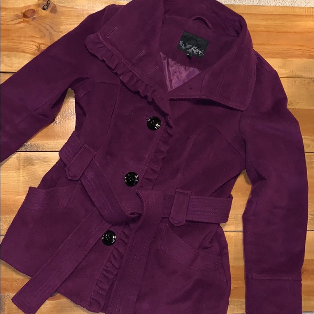 Purple pea coat